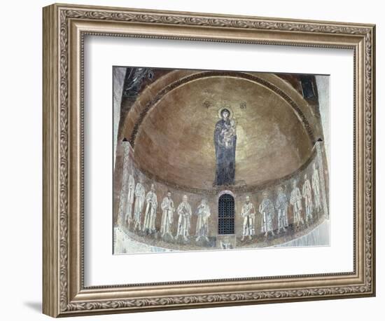 Madonna and Child with Apostles, 12th-13th Century-null-Framed Giclee Print