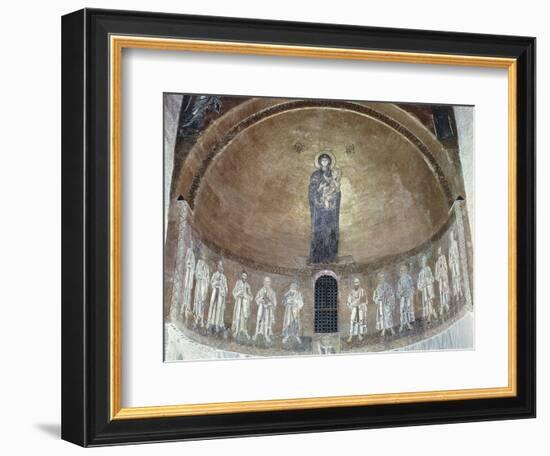 Madonna and Child with Apostles, 12th-13th Century-null-Framed Giclee Print