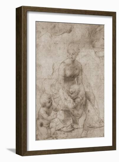 Madonna and Child with John-Raphael-Framed Giclee Print
