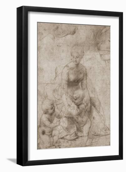 Madonna and Child with John-Raphael-Framed Giclee Print