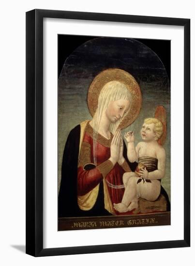 Madonna and Child with Pomegranate, 15th Century-Neri Di Bicci-Framed Giclee Print