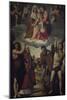 Madonna and Child with Saint Anne and Saints, 1528-Giovanni Francesco Nagli-Mounted Giclee Print