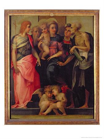 child rosso madonna saints battista fiorentino 1518 jacopo di posters