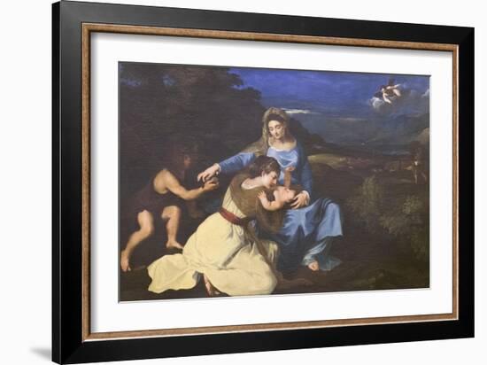 Madonna and Child with Saints, C.1625, after Titian-Pietro da Cortona-Framed Giclee Print