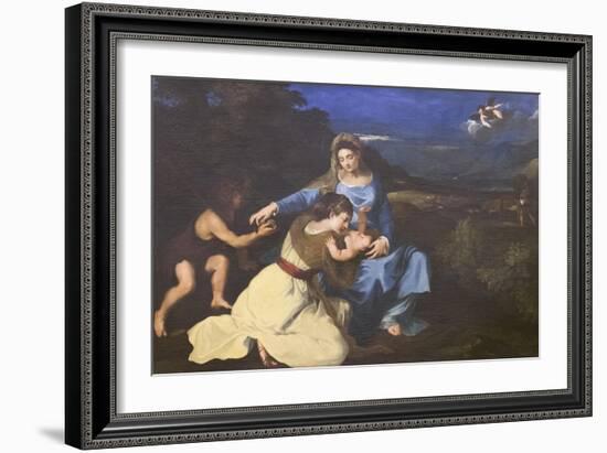 Madonna and Child with Saints, C.1625, after Titian-Pietro da Cortona-Framed Giclee Print