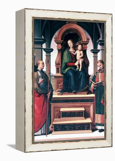 Madonna and Child with Saints, C1470-1523-Perugino-Framed Premier Image Canvas