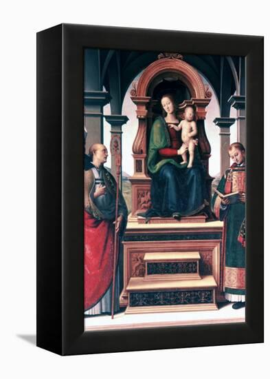 Madonna and Child with Saints, C1470-1523-Perugino-Framed Premier Image Canvas