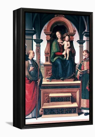 Madonna and Child with Saints, C1470-1523-Perugino-Framed Premier Image Canvas