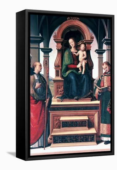 Madonna and Child with Saints, C1470-1523-Perugino-Framed Premier Image Canvas