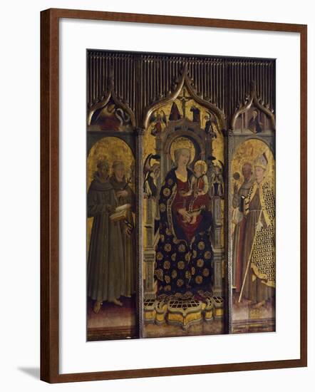 Madonna and Child with Saints, Ca 1460-null-Framed Giclee Print