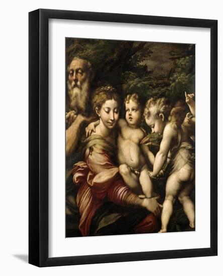 Madonna and Child with Saints, Ca. 1524-Parmigianino-Framed Giclee Print
