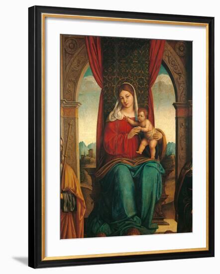 Madonna and Child with Saints James of Galicia and Helena-Niccol Bartolomeo-Framed Photographic Print