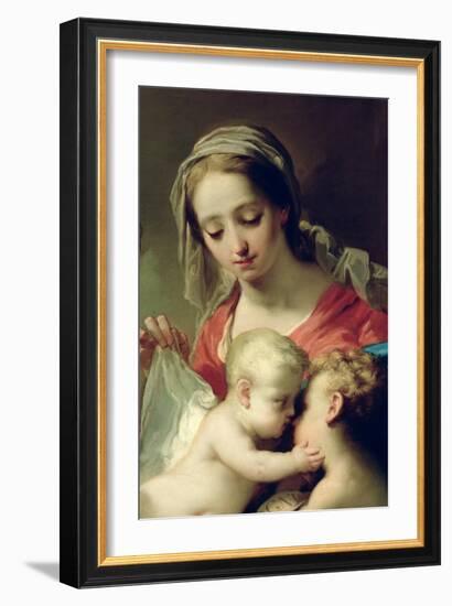Madonna and Child with Saints John, Anna and Rocco, circa 1785 (Detail)-Gaetano Gandolfi-Framed Giclee Print