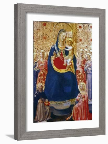 Madonna and Child with Saints, Mid 15th Century-Fra Angelico-Framed Giclee Print