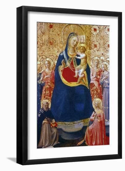 Madonna and Child with Saints, Mid 15th Century-Fra Angelico-Framed Giclee Print