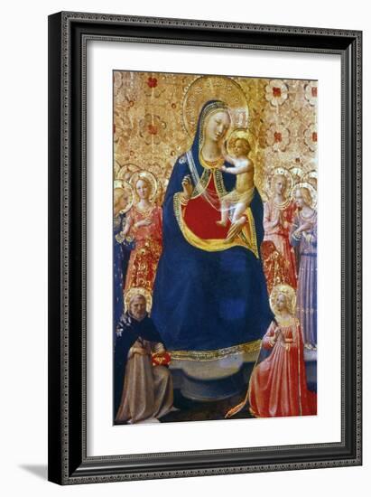 Madonna and Child with Saints, Mid 15th Century-Fra Angelico-Framed Giclee Print