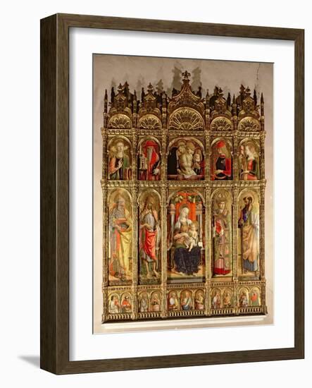 Madonna and Child with Saints, Polyptych, 1473-Carlo Crivelli-Framed Giclee Print