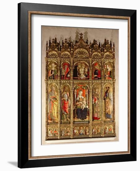 Madonna and Child with Saints, Polyptych, 1473-Carlo Crivelli-Framed Giclee Print