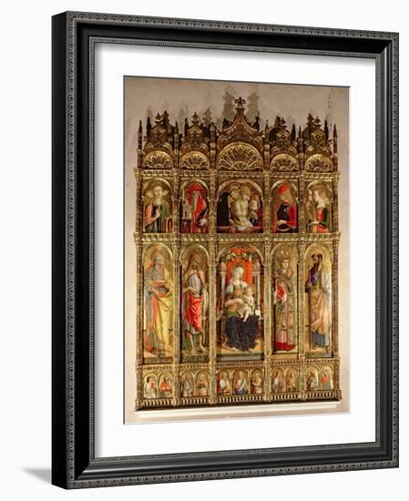 Madonna and Child with Saints, Polyptych, 1473-Carlo Crivelli-Framed Giclee Print