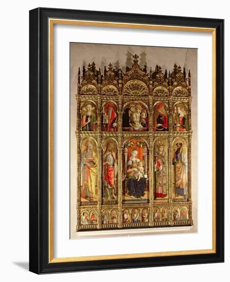 Madonna and Child with Saints, Polyptych, 1473-Carlo Crivelli-Framed Giclee Print