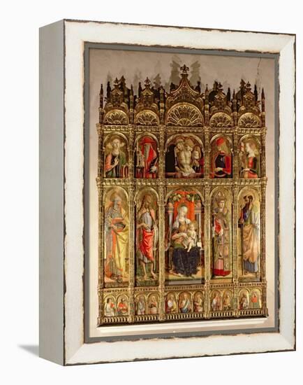 Madonna and Child with Saints, Polyptych, 1473-Carlo Crivelli-Framed Premier Image Canvas