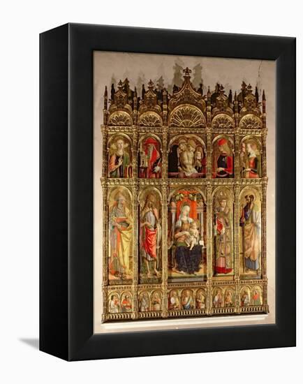 Madonna and Child with Saints, Polyptych, 1473-Carlo Crivelli-Framed Premier Image Canvas