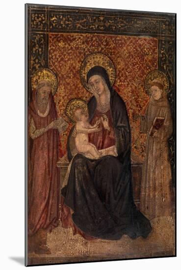 Madonna and Child with Saints (Tempera on Panel)-Italian School-Mounted Giclee Print