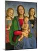 Madonna and Child with St. Catherine and St. Rosa, 1493-Pietro Perugino-Mounted Giclee Print