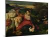 Madonna and Child with St. Catherine (The Virgin of the Rabbit) circa 1530-Titian (Tiziano Vecelli)-Mounted Giclee Print