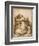 Madonna and Child with St John, All Asleep-Agostino Carracci-Framed Giclee Print