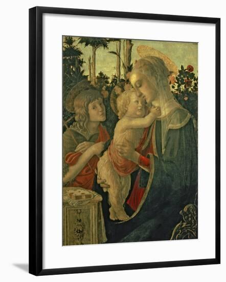 Madonna and Child with St. John the Baptist-Sandro Botticelli-Framed Giclee Print