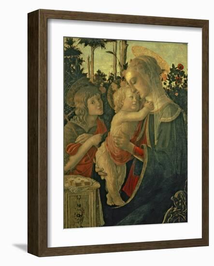 Madonna and Child with St. John the Baptist-Sandro Botticelli-Framed Giclee Print