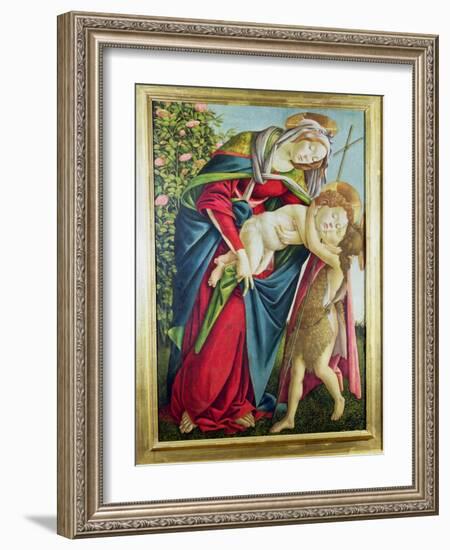 Madonna and Child with St. John the Baptist-Sandro Botticelli-Framed Giclee Print