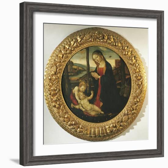 Madonna and Child with St. John-null-Framed Giclee Print