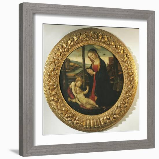 Madonna and Child with St. John-null-Framed Giclee Print