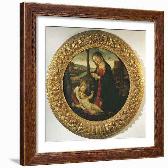 Madonna and Child with St. John-null-Framed Giclee Print