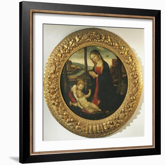 Madonna and Child with St. John-null-Framed Giclee Print