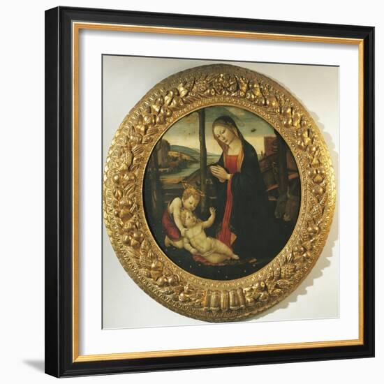 Madonna and Child with St. John-null-Framed Giclee Print