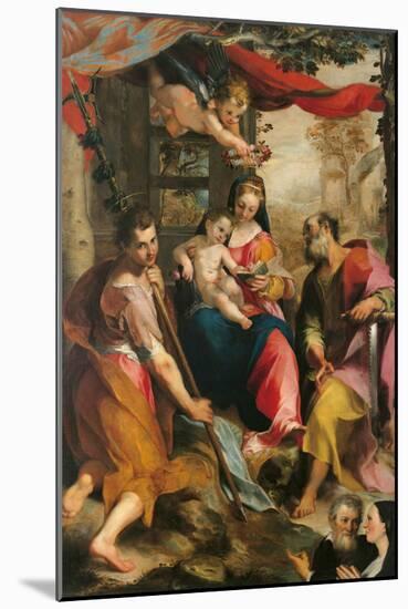 Madonna and Child with St Simon and St Jude (Madonna Di San Simone)-Baroccio-Mounted Giclee Print