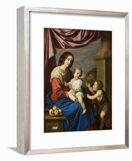 Madonna and Child with the Infant Saint John, 1658-Francisco de Zurbaran-Framed Giclee Print