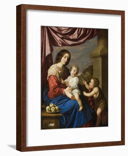 Madonna and Child with the Infant Saint John, 1658-Francisco de Zurbaran-Framed Giclee Print