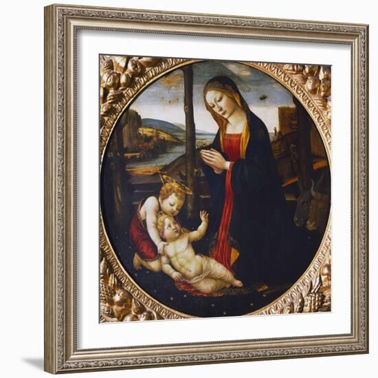 Madonna and Child with the Infant Saint John the Baptist-null-Framed Giclee Print