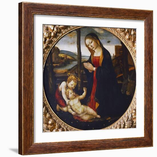 Madonna and Child with the Infant Saint John the Baptist-null-Framed Giclee Print