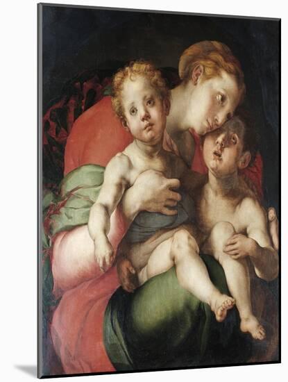 Madonna and Child with the Young St. John-Pontormo-Mounted Giclee Print