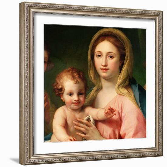 Madonna and Child with Two Angels, 1770-73-Anton Raphael Mengs-Framed Giclee Print