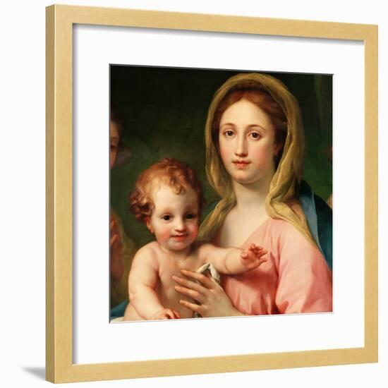 Madonna and Child with Two Angels, 1770-73-Anton Raphael Mengs-Framed Giclee Print