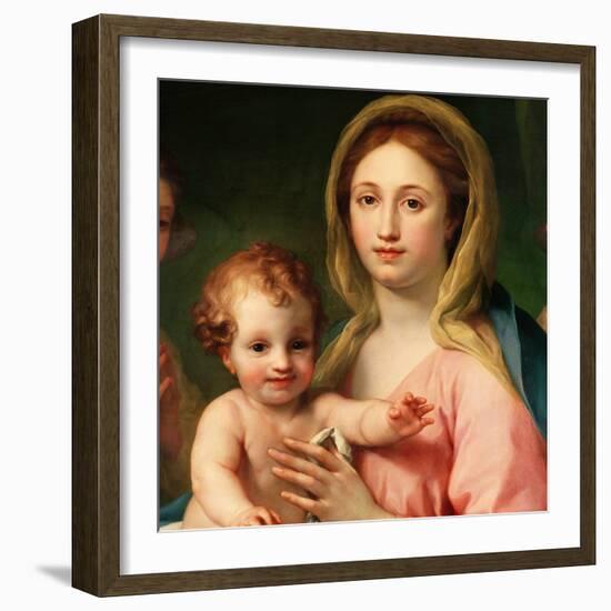 Madonna and Child with Two Angels, 1770-73-Anton Raphael Mengs-Framed Giclee Print