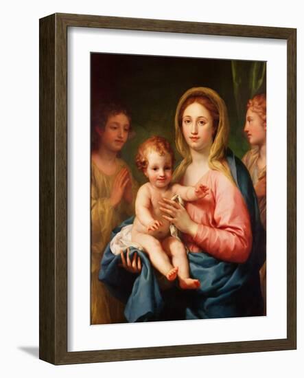 Madonna and Child with Two Angels, 1770-73-Anton Raphael Mengs-Framed Giclee Print