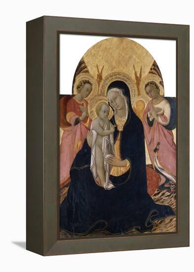 Madonna and Child with Two Angels, C.1440-Sano di Pietro-Framed Premier Image Canvas