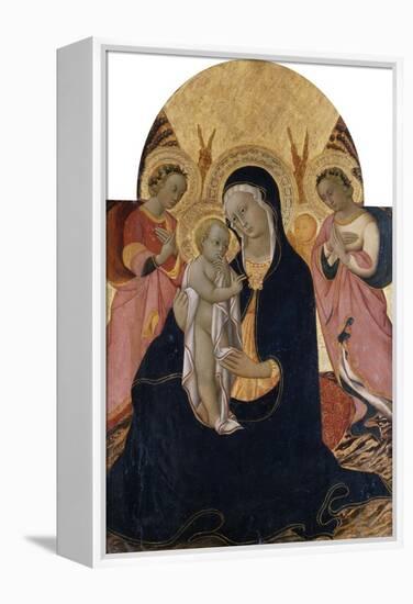 Madonna and Child with Two Angels, C.1440-Sano di Pietro-Framed Premier Image Canvas